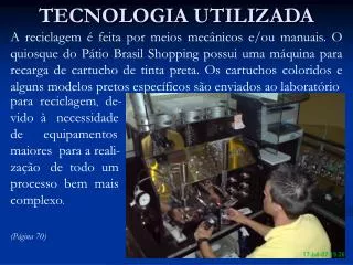 tecnologia utilizada