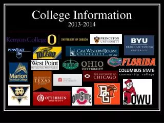 College Information 2013-2014