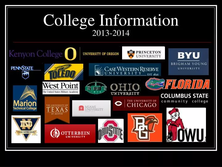 college information 2013 2014