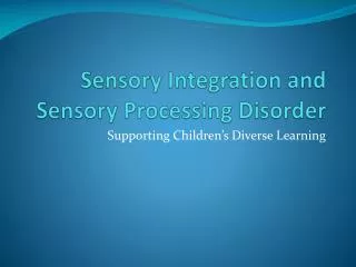 PPT - Sensory Processing PowerPoint Presentation, Free Download - ID ...