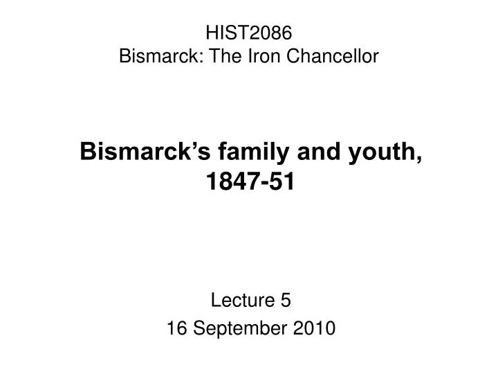 hist2086 bismarck the iron chancellor