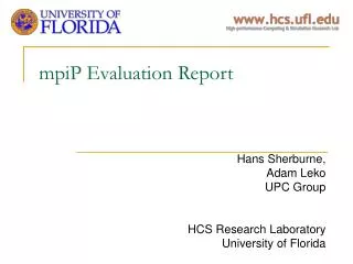 mpiP Evaluation Report