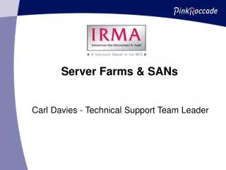 Server Farms &amp; SANs