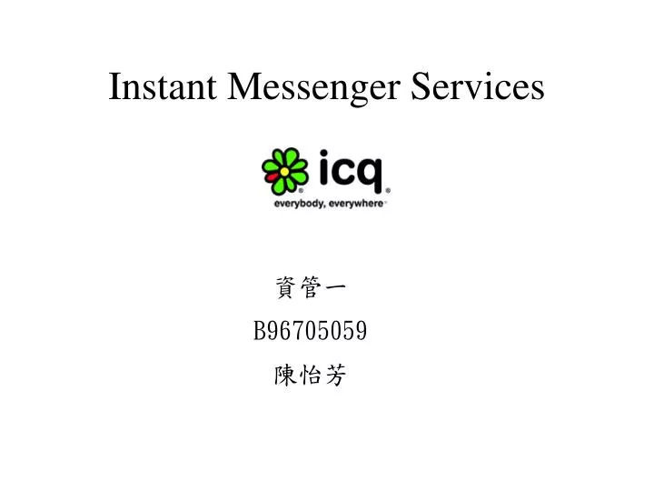 instant messenger services
