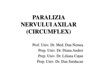 paralizia nervului axilar circumflex