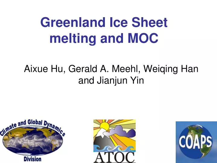 greenland ice sheet melting and moc