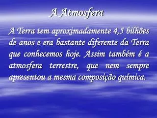 a atmosfera