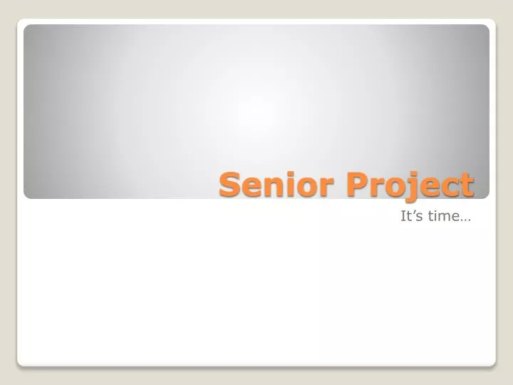 senior project