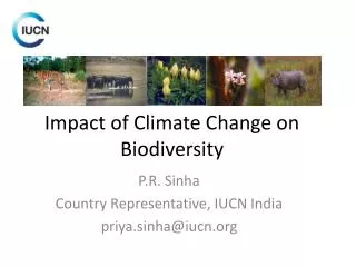 Impact of Climate Change on Biodiversity