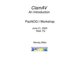 ClamAV An Introduction