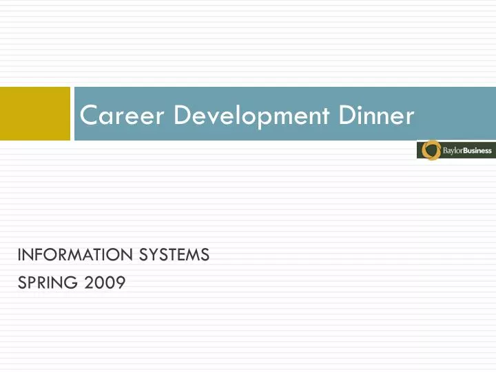 career development dinner