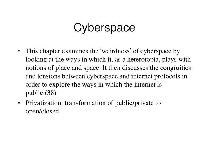 cyberspace