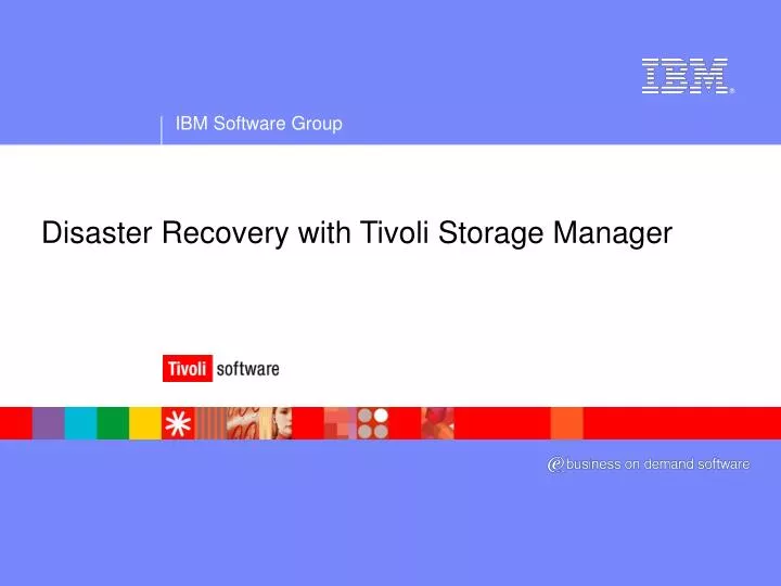 disaster recovery with tivoli storage manager