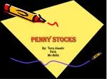Penny Stocks - slide 1