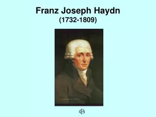 franz joseph haydn 1732 1809