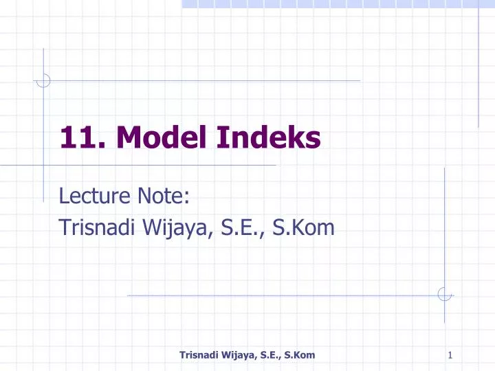11 model indeks