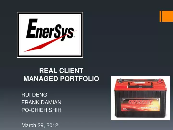 real client managed portfolio rui deng frank damian po chieh shih march 29 2012