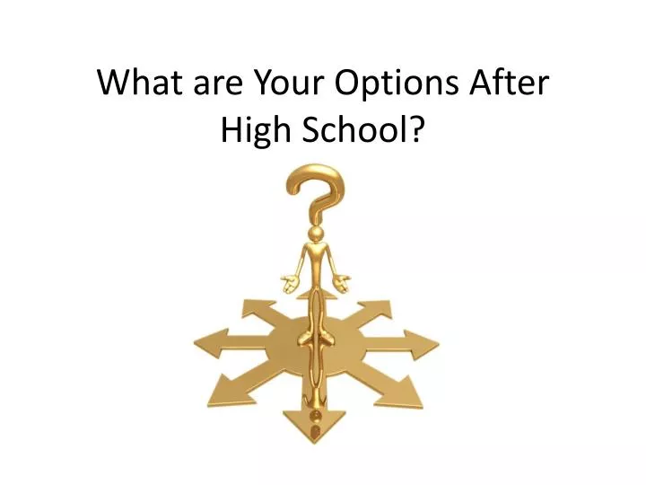what are your options after high school