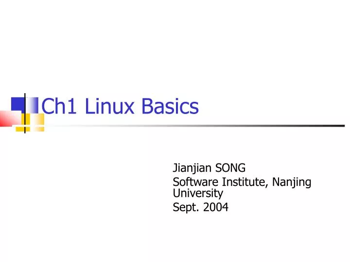 jianjian song software institute nanjing university sept 2004