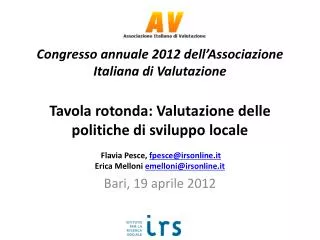 bari 19 aprile 2012