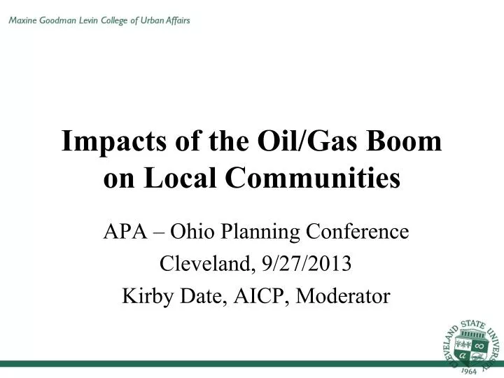 impacts of the oil gas boom on local communities