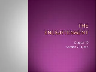 The Enlightenment