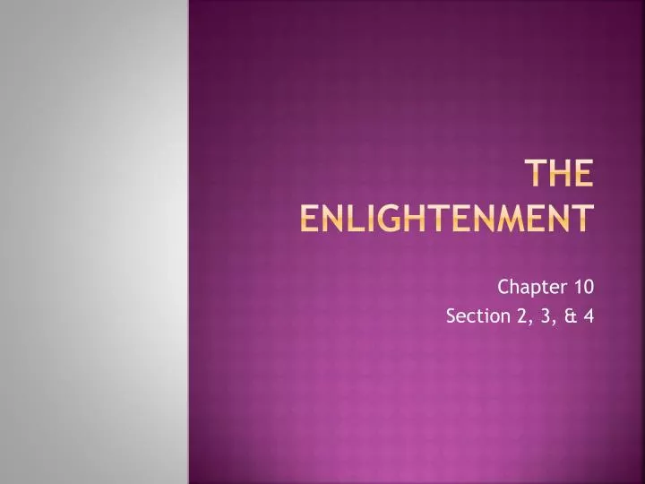 the enlightenment