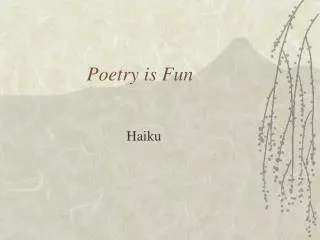 Poetry is Fun