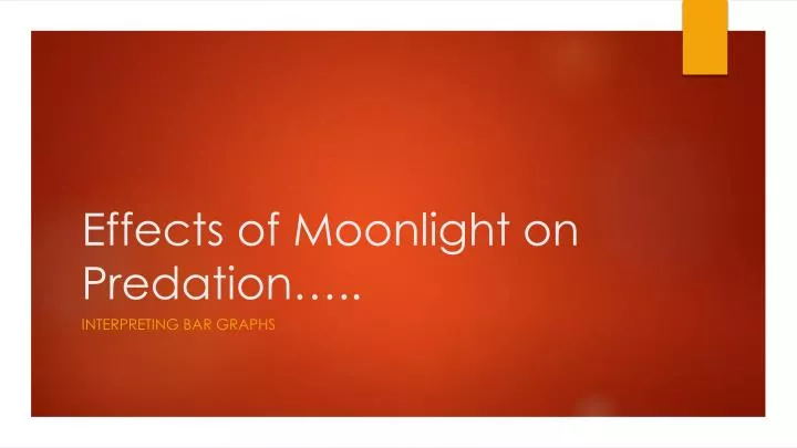effects of moonlight on predation