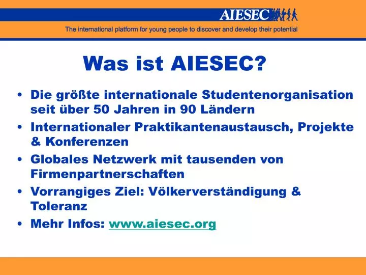 was ist aiesec