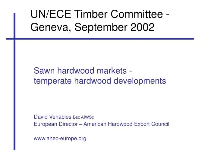 un ece timber committee geneva september 2002