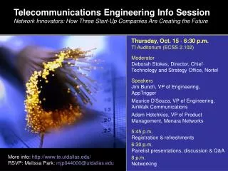 Telecommunications Engineering Info Session
