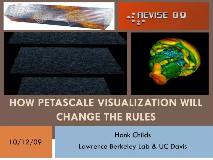 how petascale visualization will change the rules