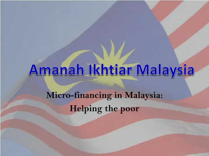 micro financing in malaysia helping the poor