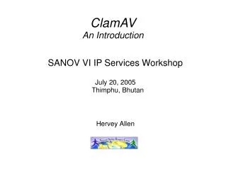 ClamAV An Introduction