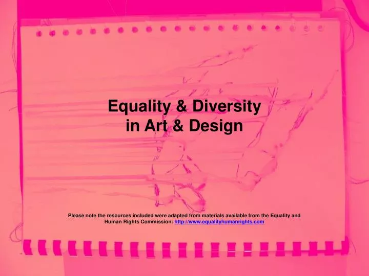 equality diversity in art design