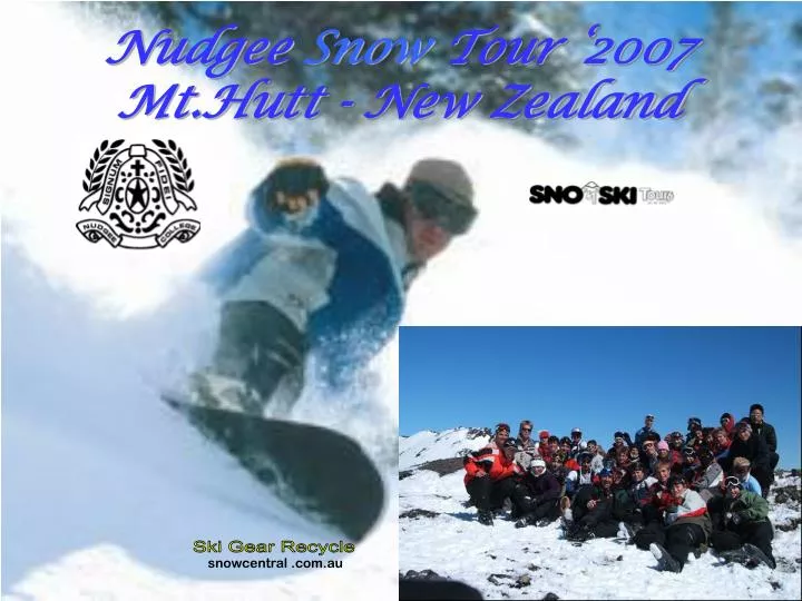 nudgee snow tour 2007 mt hutt new zealand