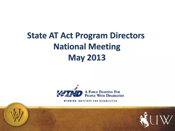 state at act program directors national meeting may 2013