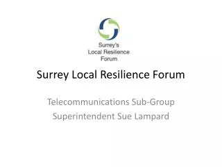 Surrey Local Resilience Forum