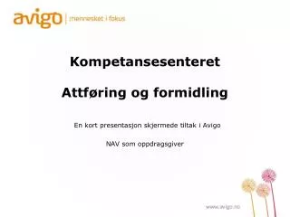 kompetansesenteret attf ring og formidling