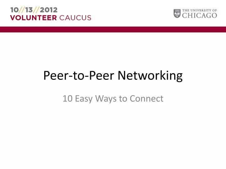 peer to peer networking