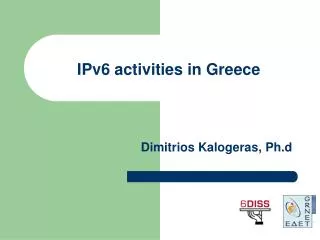 IPv6 activities in Greece