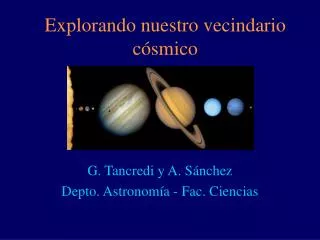 explorando nuestro vecindario c smico