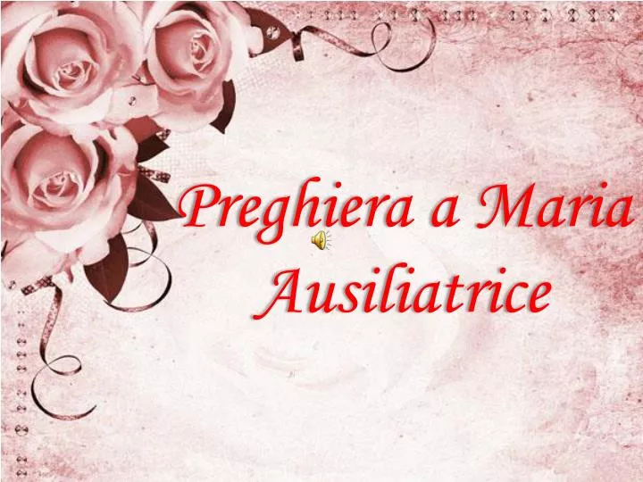 preghiera a maria ausiliatrice