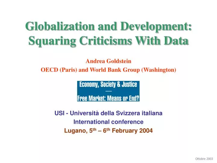 globalization and development squaring criticisms with data