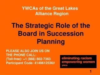 The Strategic Role of the Board in Succession Planning