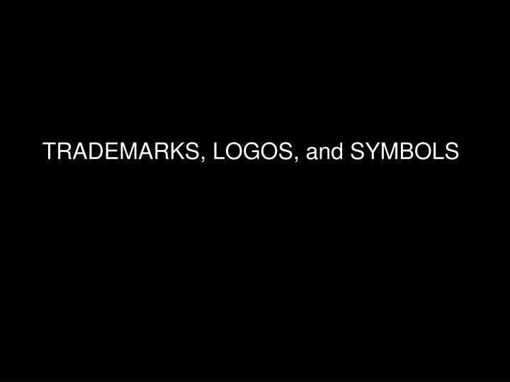 trademarks logos and symbols
