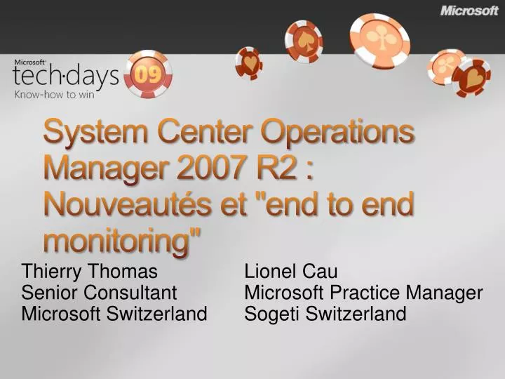 system center operations manager 2007 r2 n ouveaut s et end to end monitoring