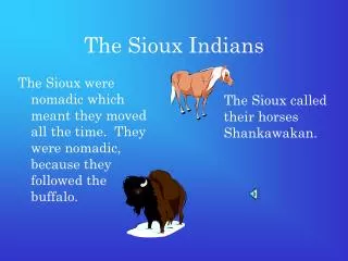 The Sioux Indians