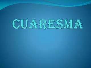cuaresma